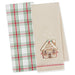 Merry Christmas Gingerbread Dishtowel Set of 2