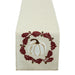 White Pumpkin Embroidered Table Runner