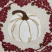 White Pumpkin Embroidered Table Runner