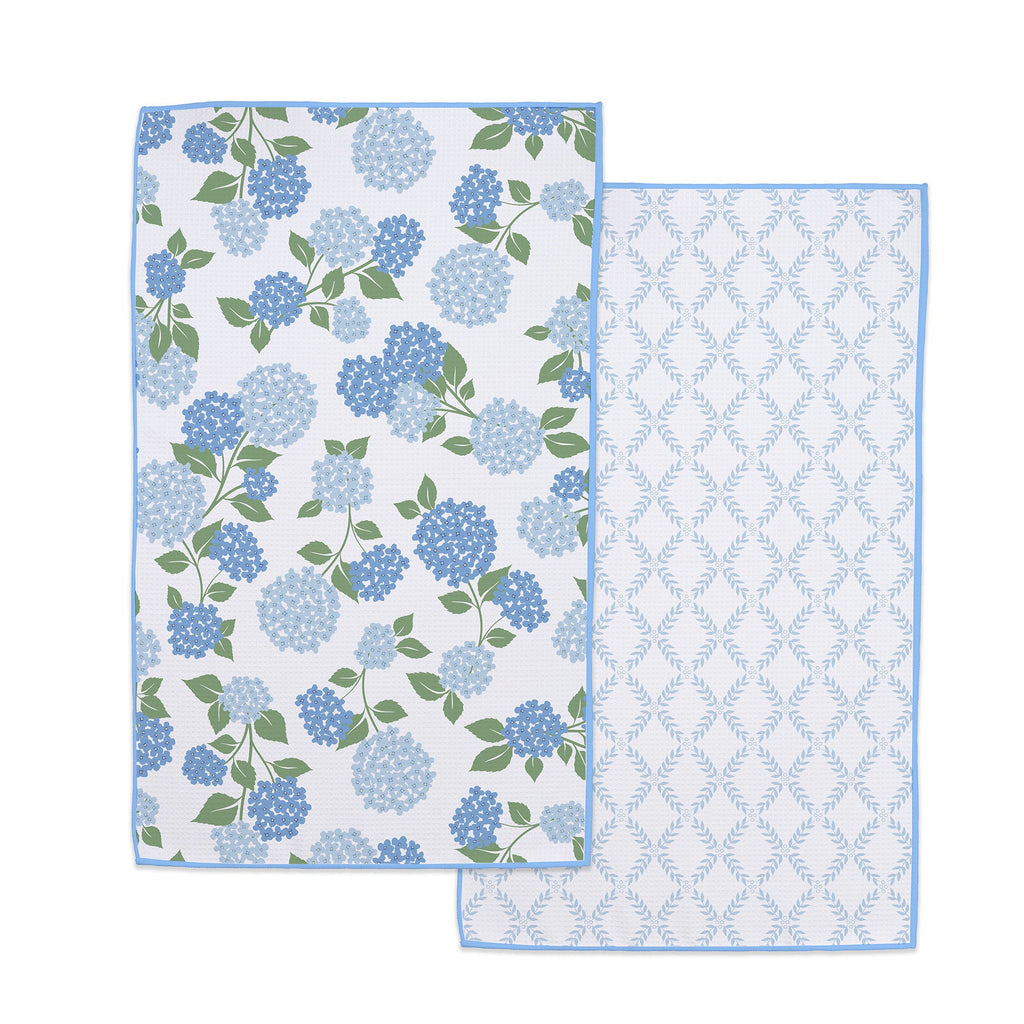 Hydrangea Printed Microfiber Dishtowel