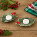 Holly Ceramic Tealight Holder Set of 2