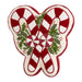 Candy Canes Embellished Pillow