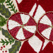 Candy Canes Embellished Pillow