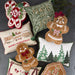 Gingerbread Train Embellished Pillow