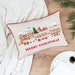 Gingerbread Train Embellished Pillow