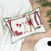 Ski Holiday Embellished Pillow