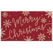 Merry Christmas Snowflakes Doormat