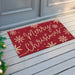 Merry Christmas Snowflakes Doormat
