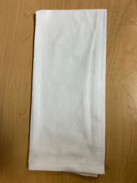 White Flat Weave Dishtowel