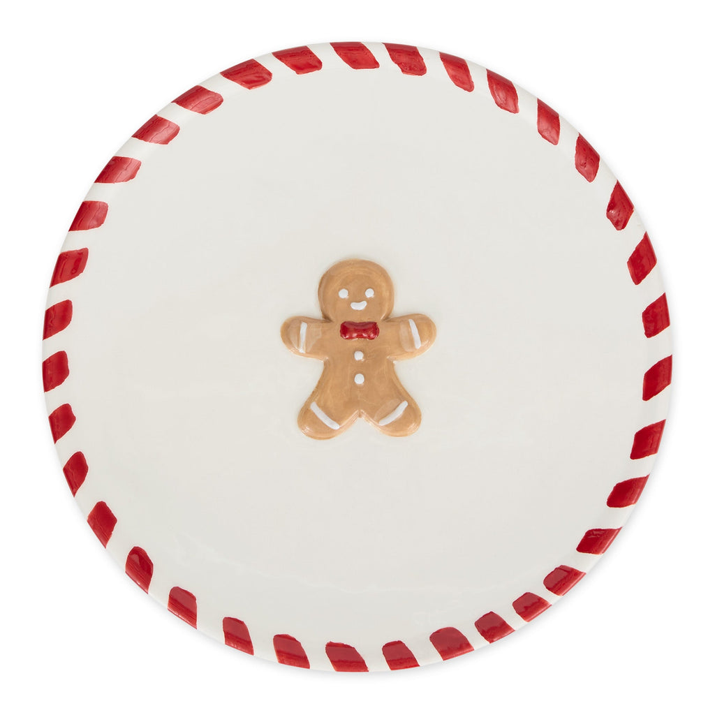 Gingerbread Man Dessert Plate