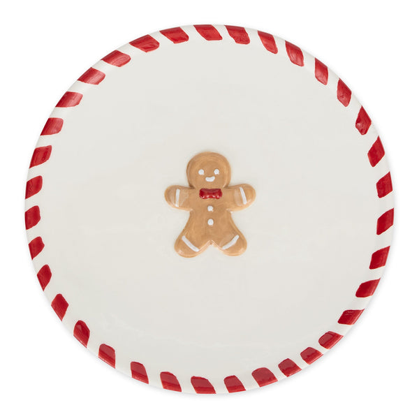 Gingerbread Man Dessert Plate