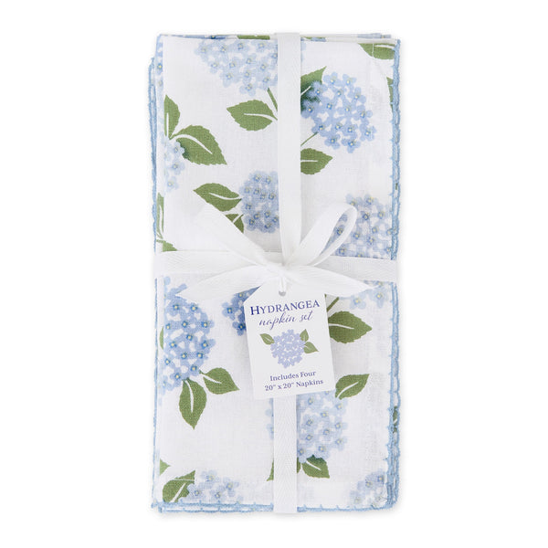 Hydrangea Garden Printed Napkin Set of 4
