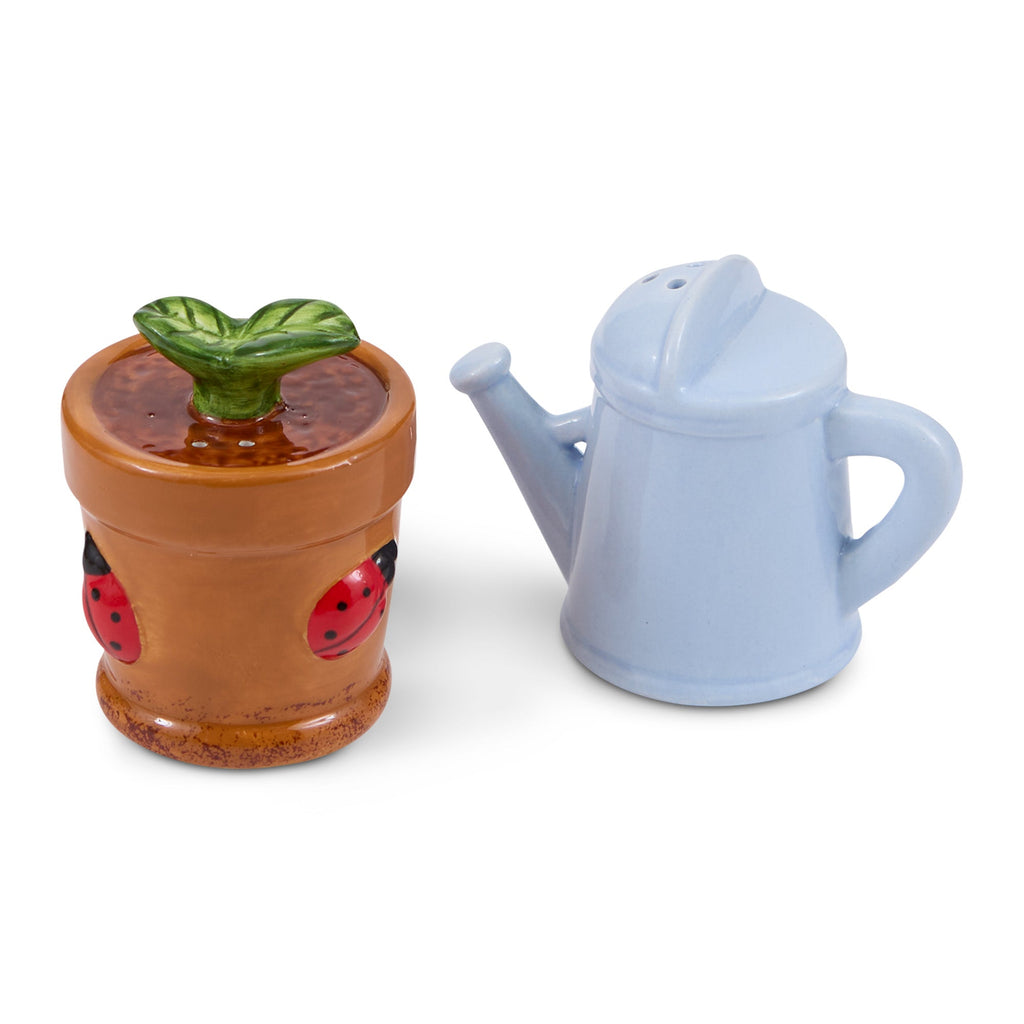 Garden Grow Ceramic Salt and Pepper Shaker Set