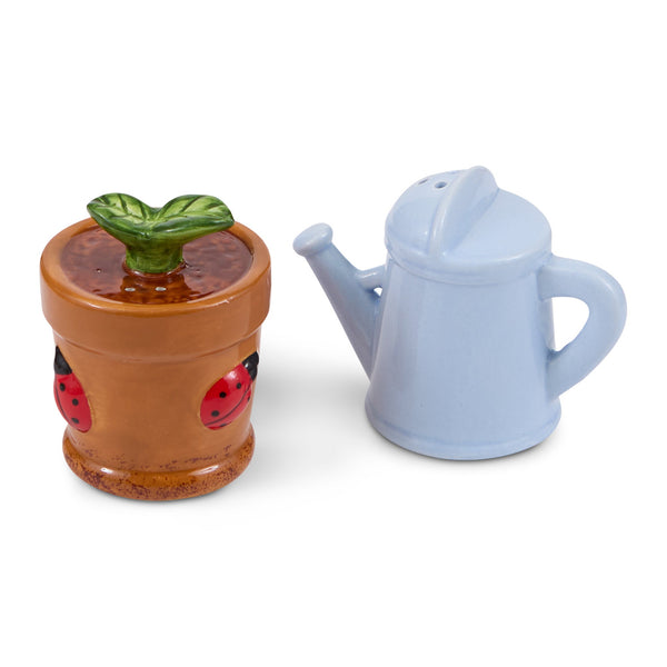 Garden Grow Ceramic Salt and Pepper Shaker Set