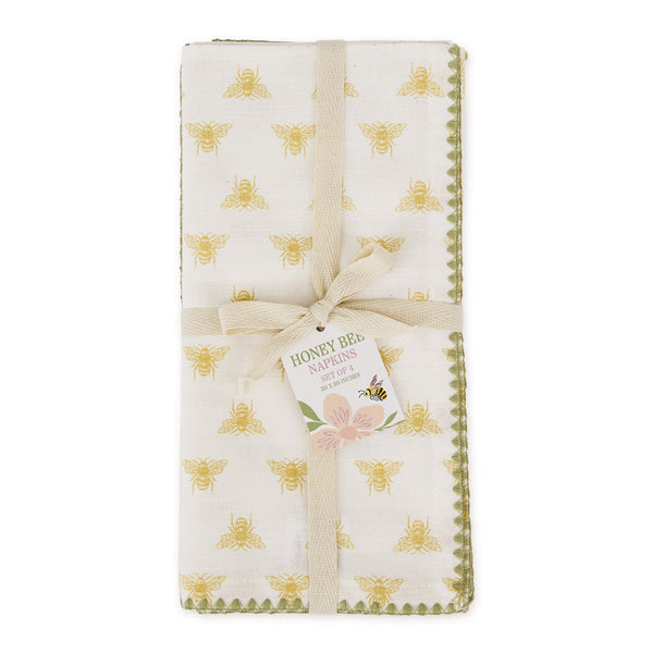 Little Bee Print Napkin Set of 4