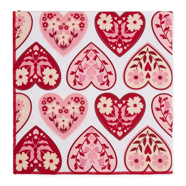 Heritage Hearts Printed Napkin