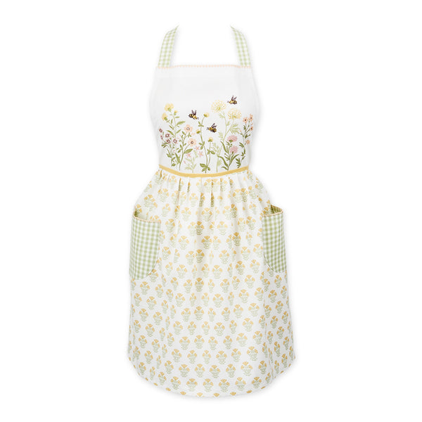 Spring Wildflower Embellished Apron