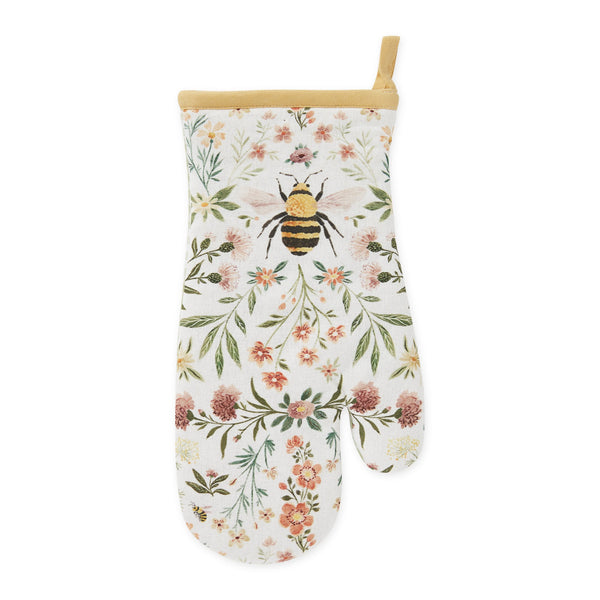Honey Bee Meadow Printed Oven Mitt