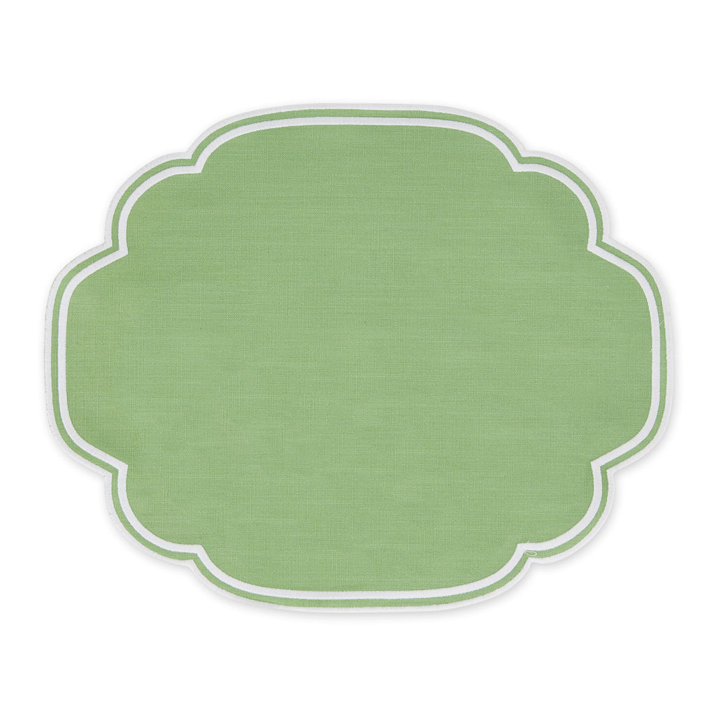 Mistletoe Green Slub Placemat