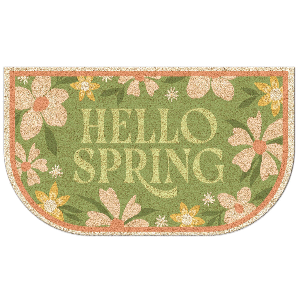 Hello Spring Blossoms Doormat