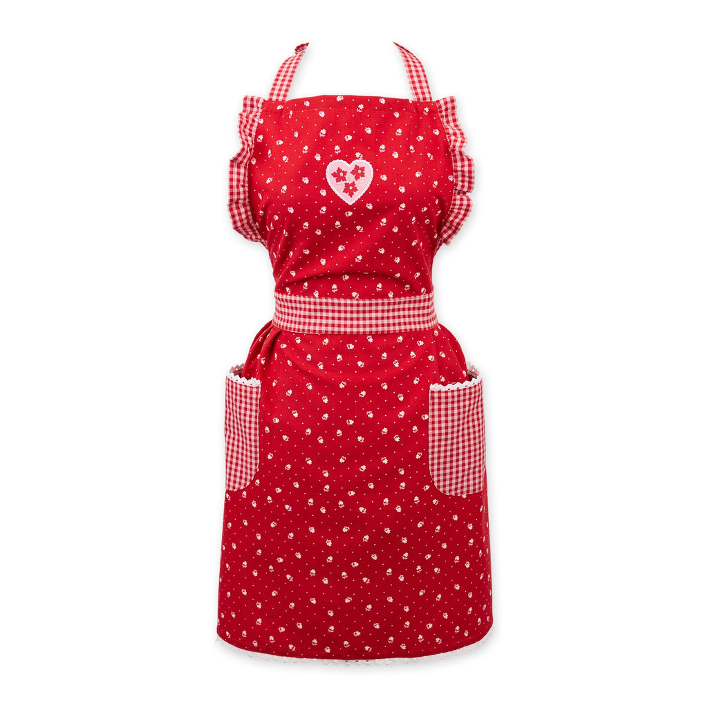 Sweetheart Floral Embellished Apron