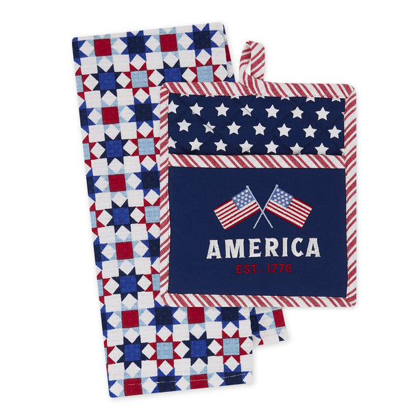 America Potholder Gift Set