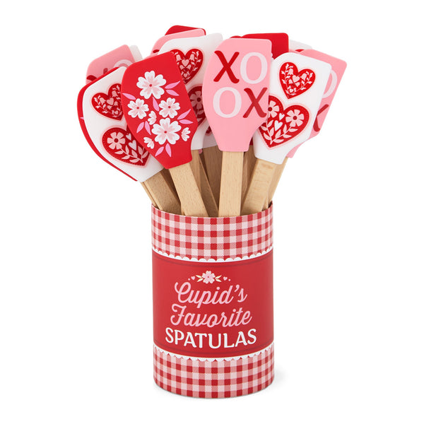 Cupids Favorite Assorted Silicone Spatula 18 PK PDQ