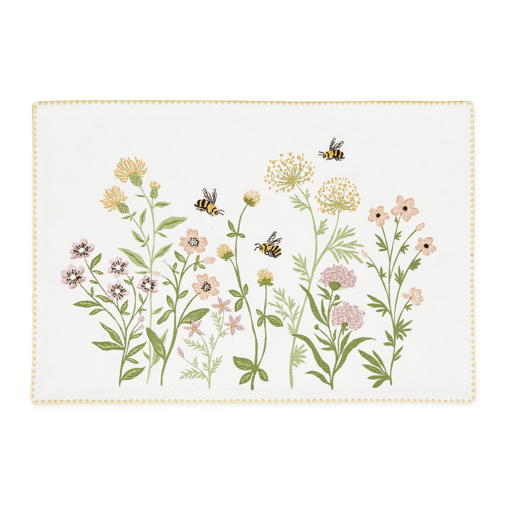 Spring Wildflowers Embellished Placemat 