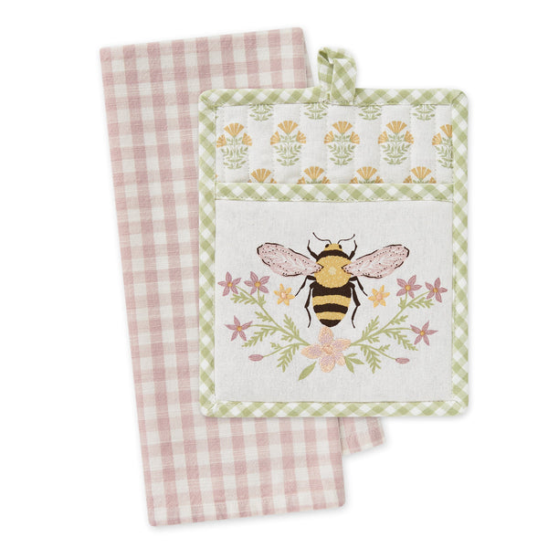 Honey Bee Potholder Gift Set