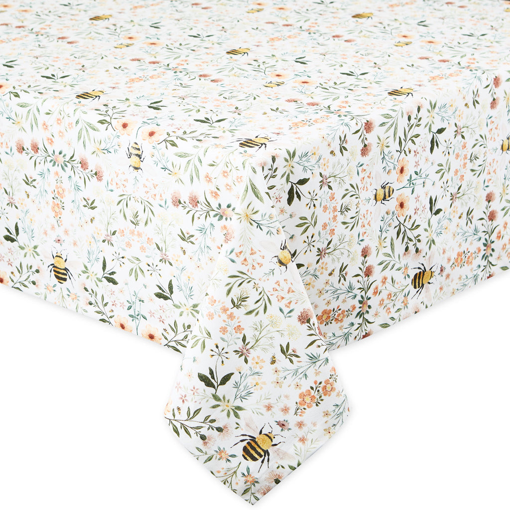 Honey Bee Meadow Printed Tablecloth - 52x52