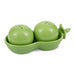 Pea Pods Ceramic Salt and Pepper Shaker Set
