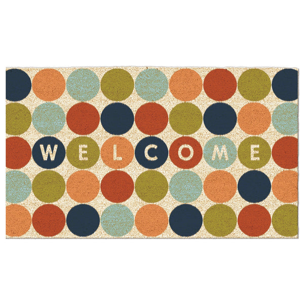 Welcome Dots Doormat