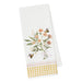 Sweet Bee Bouquet Embellished Dishtowel
