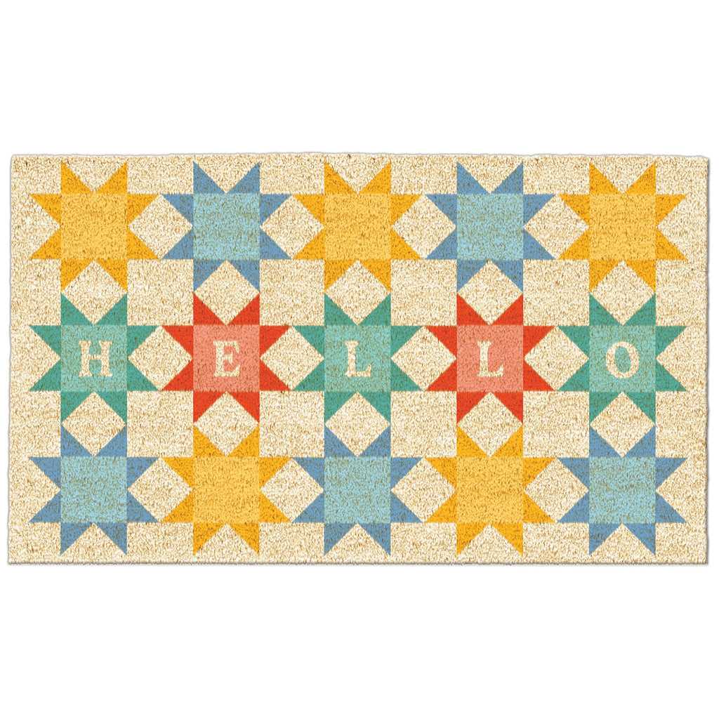 Hello Quilt Doormat