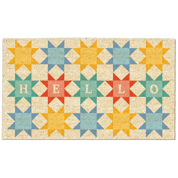 Hello Quilt Doormat