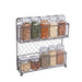 2 Tier Chicken Wire Spice Rack- Rustic Finish