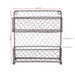 2 Tier Chicken Wire Spice Rack- Rustic Finish