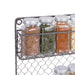 2 Tier Chicken Wire Spice Rack- Rustic Finish