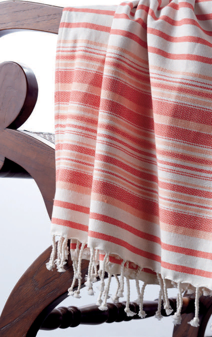 Wholesale Indigo Stripe Fouta Towel Throw DII Design Imports