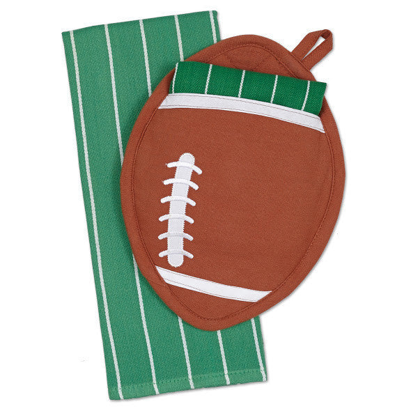 Football Potholder Gift Set with Dishtowel - DII Design Imports