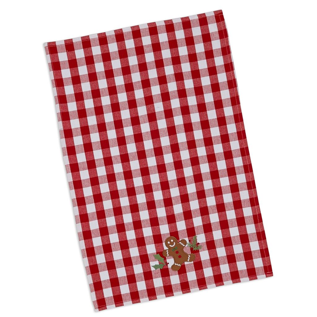 Gingerbread Man Embellished Dishtowel - DII Design Imports