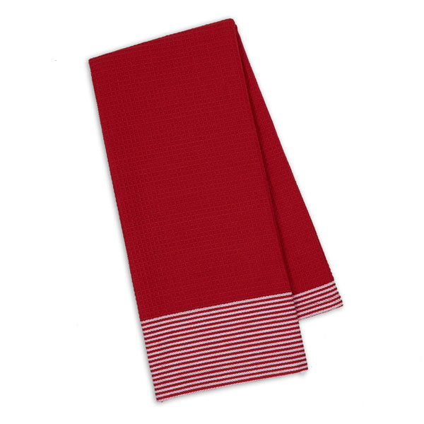 Design Imports CAMZ10628 Tango Red Logger Check Dish Towel