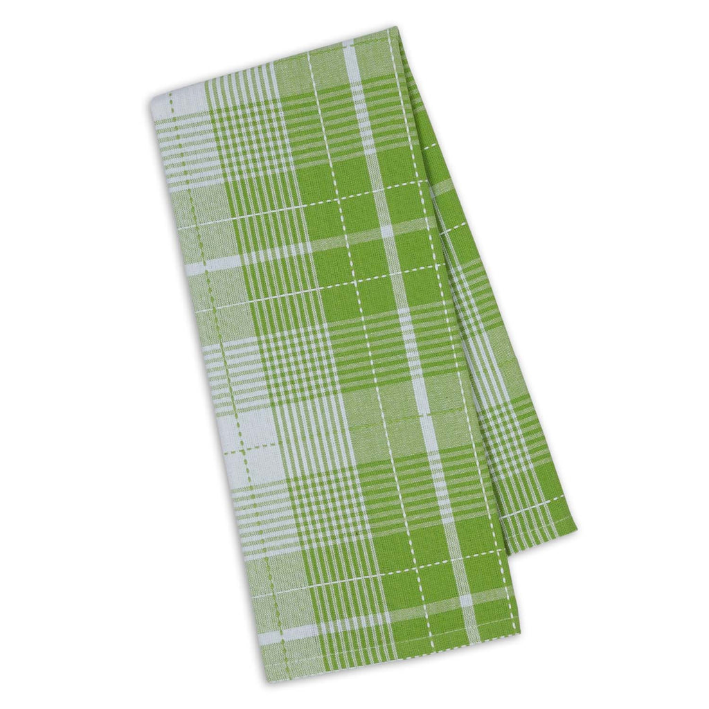 Lime Zest Garden Plaid Dishtowel - DII Design Imports
