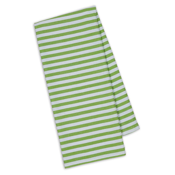 Lime Zest Petite Stripe Dishtowel - DII Design Imports