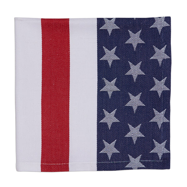 Stars & Stripes Jacquard Napkin - DII Design Imports