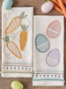 Easter Eggs Embellished Dishtowel