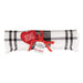 Heart XO Plaid Table Runner