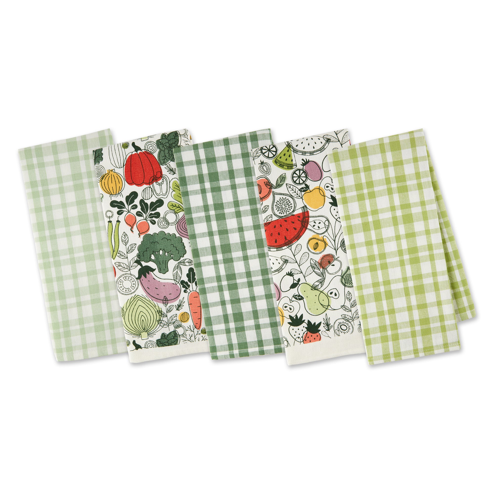 Design Imports Rainbow Kitchen Towels & Dishcloths - Set of 6 - 20587179