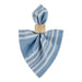 Ocean Blue Paradise Dobby Stripe Napkin