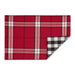 Sleigh Bells Plaid Embellished Placemat